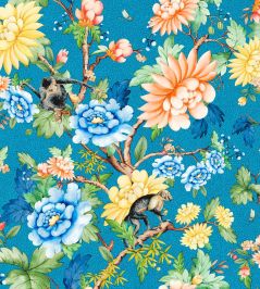 Sapphire Garden Wallpaper by Clarke & Clarke Sapphire Sapphire Garden Wallpaper by Clarke & Clarke Sapphire