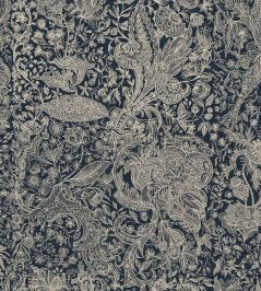 Sarkozi Embroidery Wallpaper by MINDTHEGAP Indigo Sarkozi Embroidery Wallpaper by MINDTHEGAP Indigo
