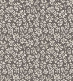 Savanna Shell Wallpaper by Cole & Son Soot Snow & Metallic Silver Savanna Shell Wallpaper by Cole & Son Soot Snow & Metallic Silver