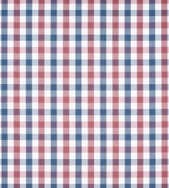 Saybrook Check Fabric by Anna French Blue and Red Saybrook Check Fabric by Anna French Blue and Red