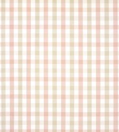 Saybrook Check Fabric by Anna French Pink and Beige Saybrook Check Fabric by Anna French Pink and Beige