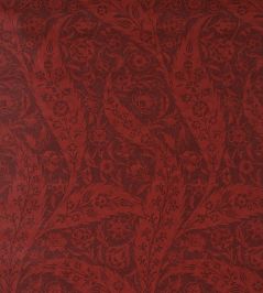 Saz Paisley Wallpaper by Schumacher Burgundy Saz Paisley Wallpaper by Schumacher Burgundy