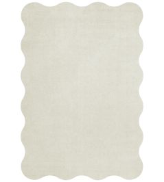 Scallop Rug by Layered Bone White Scallop Rug by Layered Bone White