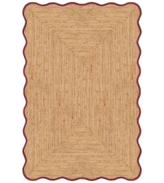 Scallop Rug by Layered Burgundy Scallop Rug by Layered Burgundy