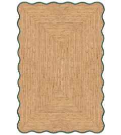 Scallop Rug by Layered Dark Green Scallop Rug by Layered Dark Green
