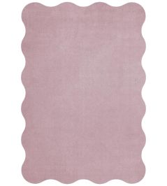 Scallop Rug by Layered Pink Lavender Scallop Rug by Layered Pink Lavender
