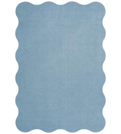 Scallop Rug by Layered Soft Blue Scallop Rug by Layered Soft Blue