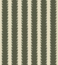 Scallop Stripe Wallpaper by Josephine Munsey Chaingate Green/Maitland Green Scallop Stripe Wallpaper by Josephine Munsey Chaingate Green/Maitland Green