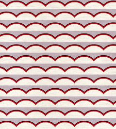 Scallops Fabric by Ottoline Lilac Scallops Fabric by Ottoline Lilac