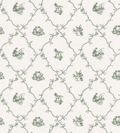 Scenes Wallpaper by Coordonne Emerald Scenes Wallpaper by Coordonne Emerald