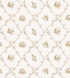 Scenes Wallpaper by Coordonne Mustard Scenes Wallpaper by Coordonne Mustard