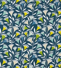 Noukku Fabric by Scion Mist / Kiwi / Midnight Noukku Fabric by Scion Mist / Kiwi / Midnight