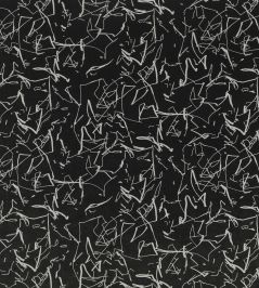 Scribble Recycled Fabric by Kirkby Design Noir Scribble Recycled Fabric by Kirkby Design Noir