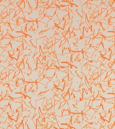 Scribble Recycled Fabric by Kirkby Design Tangelo Scribble Recycled Fabric by Kirkby Design Tangelo