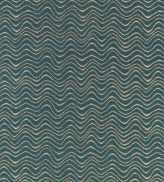 Scroll Fabric by Kirkby Design Kingfisher Scroll Fabric by Kirkby Design Kingfisher