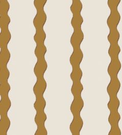 Scroll Stripe Fabric by Parker & Jules Saffron Scroll Stripe Fabric by Parker & Jules Saffron