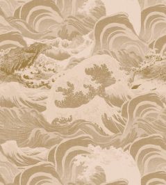 Sea Waves Wallpaper by MINDTHEGAP Taupe Sea Waves Wallpaper by MINDTHEGAP Taupe