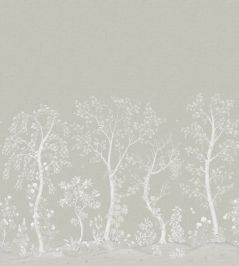 Seasonal Woods Silk Mural by Cole & Son Platinum Silk Seasonal Woods Silk Mural by Cole & Son Platinum Silk