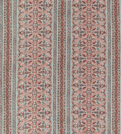 Seaton Stripe Fabric by Baker Lifestyle Aqua / Red Seaton Stripe Fabric by Baker Lifestyle Aqua / Red