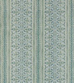 Seaton Stripe Fabric by Baker Lifestyle Green / Blue Seaton Stripe Fabric by Baker Lifestyle Green / Blue