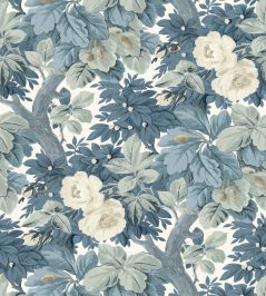 Secret Garden Wallpaper by George & Minnie Denim Secret Garden Wallpaper by George & Minnie Denim