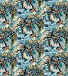 Secret Lagoon Baby Fabric by Arley House Ceru Secret Lagoon Baby Fabric by Arley House Ceru