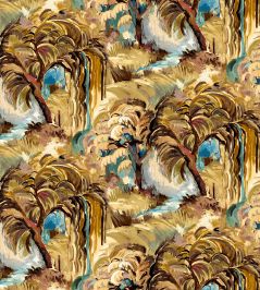 Secret Lagoon Midi Fabric by Arley House Henna Secret Lagoon Midi Fabric by Arley House Henna