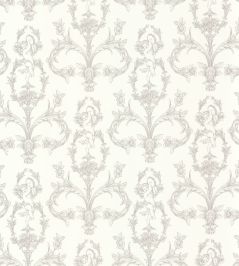 Seraphin Wallpaper by Casadeco Gris Perle Seraphin Wallpaper by Casadeco Gris Perle