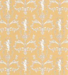 Seraphin Wallpaper by Casadeco Jaune Soleil Seraphin Wallpaper by Casadeco Jaune Soleil