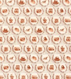 Set The Scene Fabric by Christopher Farr Cloth Terracotta Set The Scene Fabric by Christopher Farr Cloth Terracotta