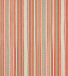 Seville Stripe Fabric by Jane Churchill Coral Seville Stripe Fabric by Jane Churchill Coral
