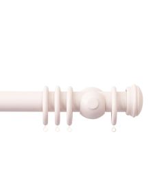 Seychelles 40mm Wooden Pole Blush, End Cap finial Blush Seychelles 40mm Wooden Pole Blush, End Cap finial Blush