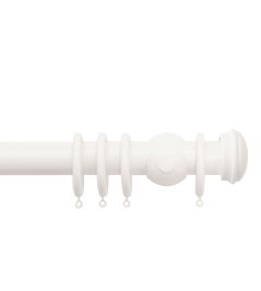 Seychelles 40mm Wooden Pole Cotton, End Cap finial Cotton Seychelles 40mm Wooden Pole Cotton, End Cap finial Cotton