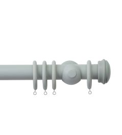 Seychelles 40mm Wooden Pole Haze, End Cap finial Haze Seychelles 40mm Wooden Pole Haze, End Cap finial Haze