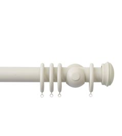 Seychelles 40mm Wooden Pole Sand, End Cap finial Sand Seychelles 40mm Wooden Pole Sand, End Cap finial Sand