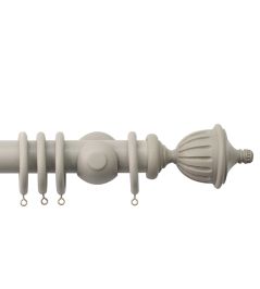 Seychelles 40mm Wooden Pole Truffle, Fluted Urn finial Truffle Seychelles 40mm Wooden Pole Truffle, Fluted Urn finial Truffle