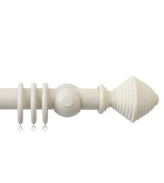 Seychelles 40mm Wooden Pole Sand, Hive finial Sand Seychelles 40mm Wooden Pole Sand, Hive finial Sand