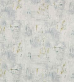 Sgraffito Fabric by Villa Nova Celadon Sgraffito Fabric by Villa Nova Celadon