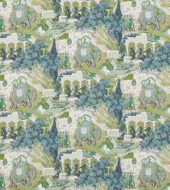 Shalimar Fabric by GP & J Baker Teal Shalimar Fabric by GP & J Baker Teal