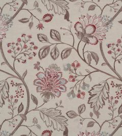 Shalimar Fabric by James Hare Red/Mushroom Shalimar Fabric by James Hare Red/Mushroom