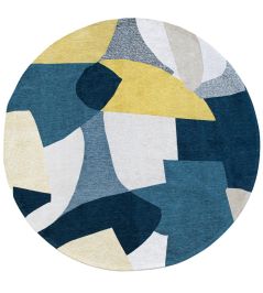 Shapes Round Rug by Louis De Poortere Duck Song Shapes Round Rug by Louis De Poortere Duck Song