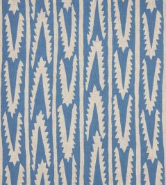 Shashka Fabric by Volga Linen Cornflower Blue Shashka Fabric by Volga Linen Cornflower Blue