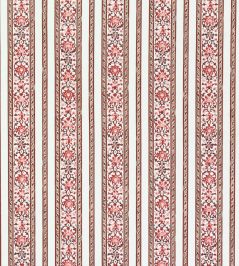 Shawl Stripe Fabric by Titley and Marr Scarlet & Coral Shawl Stripe Fabric by Titley and Marr Scarlet & Coral