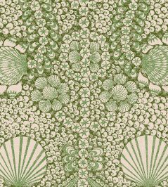 Shell Grotto Wallpaper by Fermoie Bottle Green Shell Grotto Wallpaper by Fermoie Bottle Green