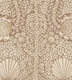 Shell Grotto Wallpaper by Fermoie Brown Shell Grotto Wallpaper by Fermoie Brown