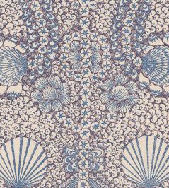 Shell Grotto Wallpaper by Fermoie Deep Blue Shell Grotto Wallpaper by Fermoie Deep Blue