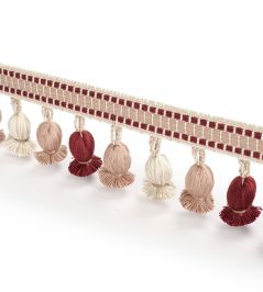 Shellberry Onion Tassel Fringe Trimming by James Hare Cherry Rose Shellberry Onion Tassel Fringe Trimming by James Hare Cherry Rose