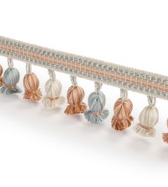 Shellberry Onion Tassel Fringe Trimming by James Hare Coral Sky Shellberry Onion Tassel Fringe Trimming by James Hare Coral Sky