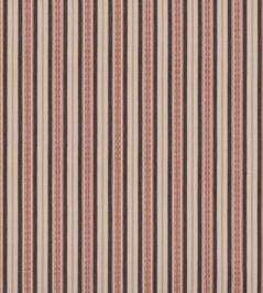 Shelter Stripe Fabric by Mulberry Home Indigo/Red Shelter Stripe Fabric by Mulberry Home Indigo/Red