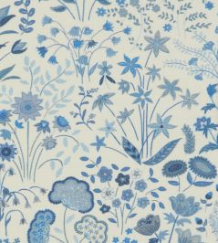 Shepherdly Flowers Fabric by Liberty Lapis Shepherdly Flowers Fabric by Liberty Lapis